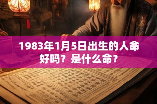 1983年1月5日出生的人命好吗？是什么命？