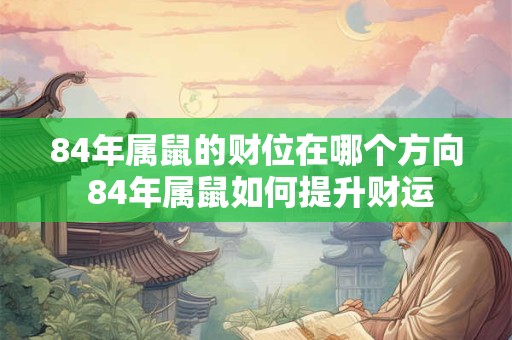 84年属鼠的财位在哪个方向 84年属鼠如何提升财运
