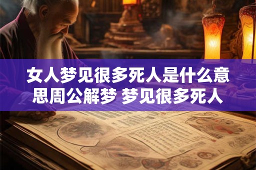 女人梦见很多死人是什么意思周公解梦 梦见很多死人是什么意思周公解梦