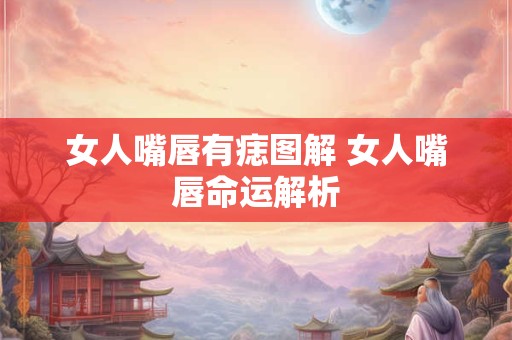 女人嘴唇有痣图解 女人嘴唇命运解析