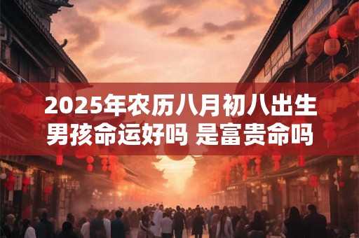 2025年农历八月初八出生男孩命运好吗 是富贵命吗