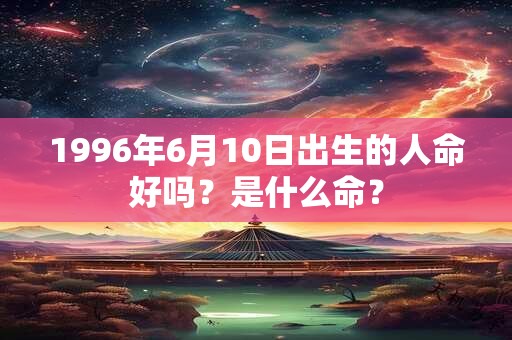 1996年6月10日出生的人命好吗？是什么命？