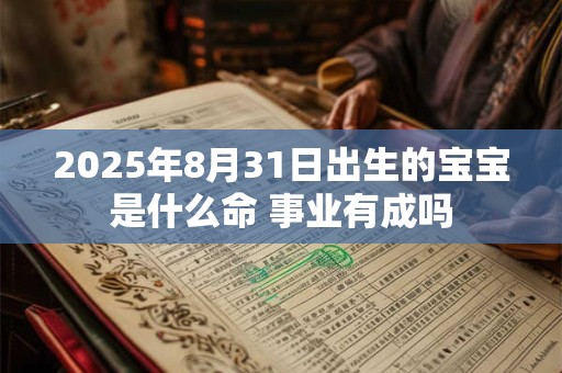 2025年8月31日出生的宝宝是什么命 事业有成吗