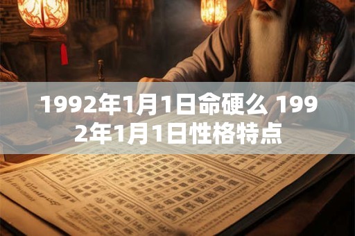 1992年1月1日命硬么 1992年1月1日性格特点