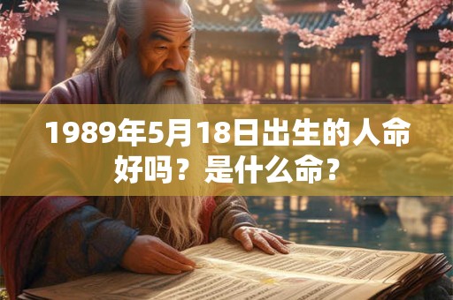 1989年5月18日出生的人命好吗？是什么命？
