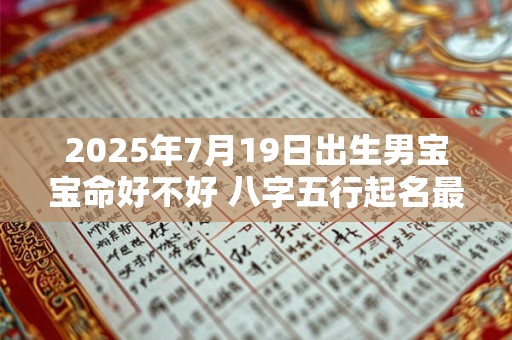 2025年7月19日出生男宝宝命好不好 八字五行起名最全款