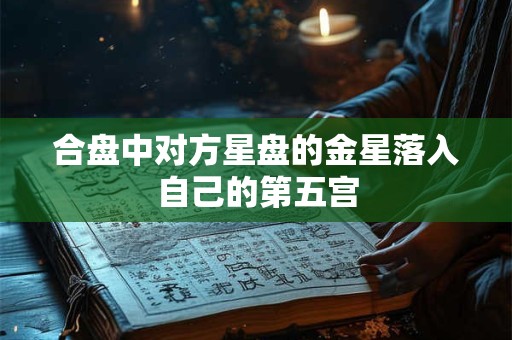 合盘中对方星盘的金星落入自己的第五宫