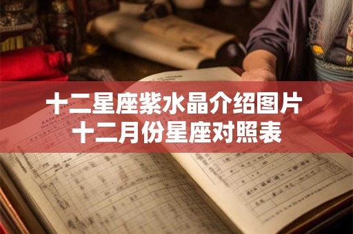 十二星座紫水晶介绍图片 十二月份星座对照表
