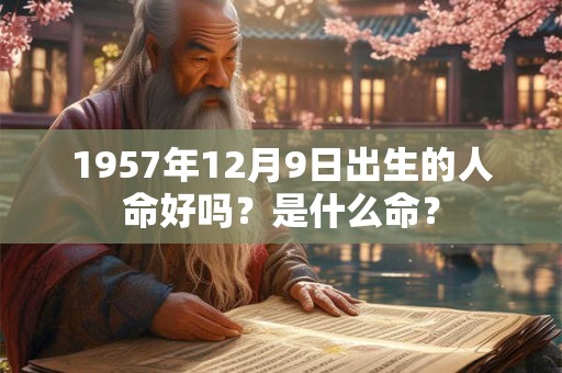1957年12月9日出生的人命好吗？是什么命？