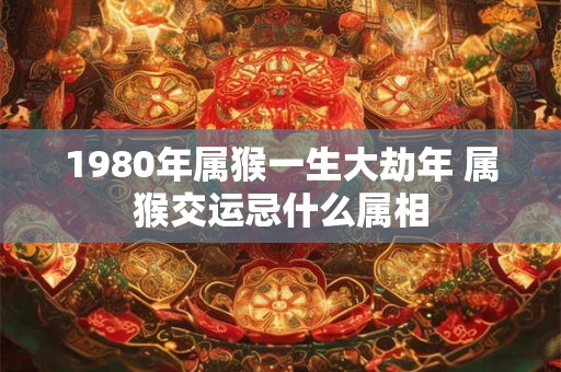 1980年属猴一生大劫年 属猴交运忌什么属相