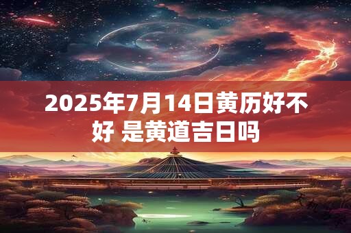 2025年7月14日黄历好不好 是黄道吉日吗