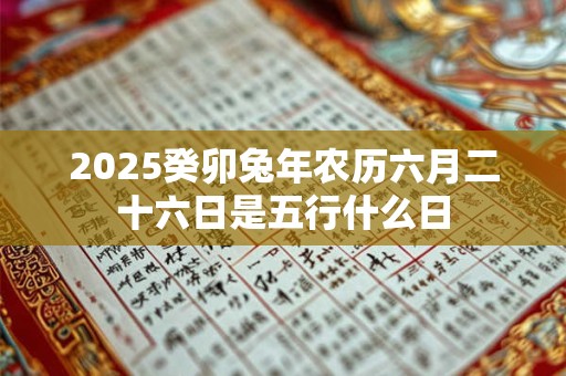 2025癸卯兔年农历六月二十六日是五行什么日