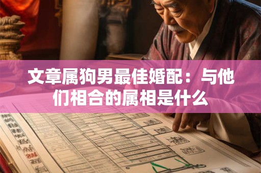 文章属狗男最佳婚配:与他们相合的属相是什么 文章属狗男最佳婚配:与他们相合的属相是什么