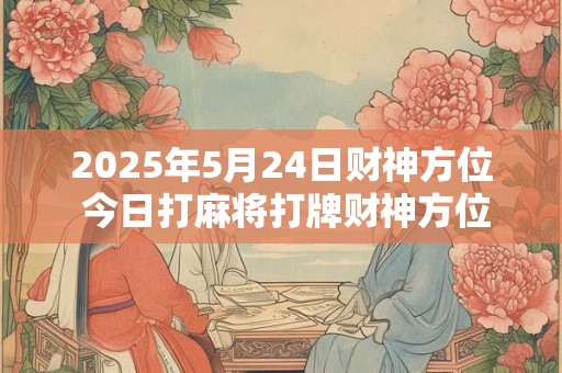 2025年5月24日财神方位 今日打麻将打牌财神方位！