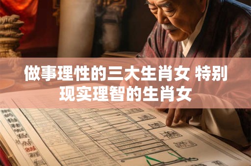 做事理性的三大生肖女 特别现实理智的生肖女 做事理性的三大生肖女 特别现实理智的生肖女