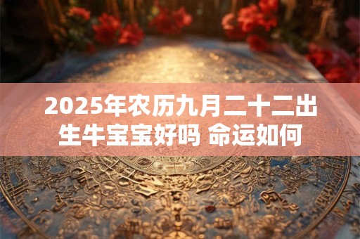 详细阅读:2025年农历九月二十二出生牛宝宝好吗 命运如何 2025年农历九月二十二出生牛宝宝好吗 命运如何