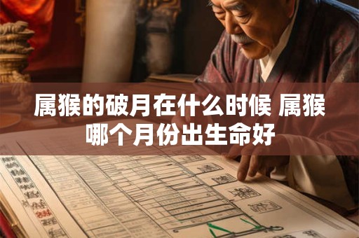 属猴的破月在什么时候 属猴哪个月份出生命好