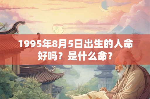 1995年8月5日出生的人命好吗？是什么命？