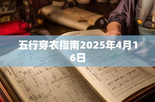 五行穿衣指南2025年4月16日