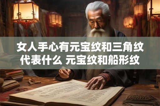 女人手心有元宝纹和三角纹代表什么 元宝纹和船形纹哪个好