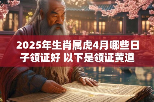 2025年生肖属虎4月哪些日子领证好 以下是领证黄道吉日