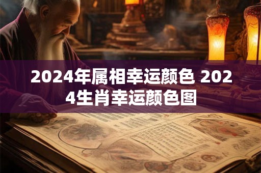 2024年属相幸运颜色 2024生肖幸运颜色图