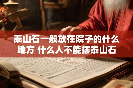 泰山石一般放在院子的什么地方 什么人不能摆泰山石