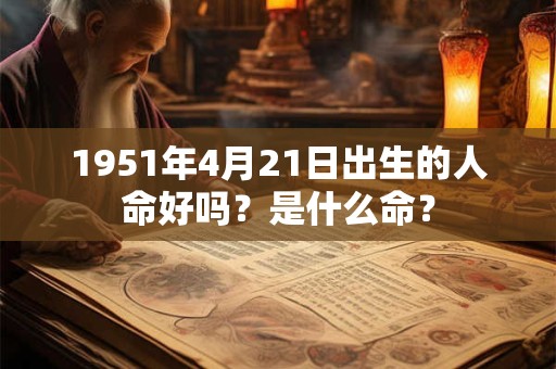 1951年4月21日出生的人命好吗？是什么命？