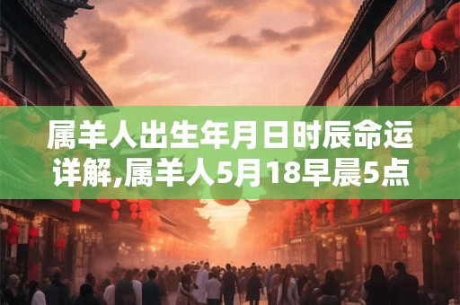 属羊人出生年月日时辰命运详解,属羊人5月18早晨5点出生命运
