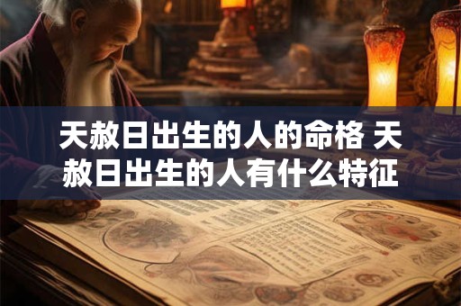 天赦日出生的人的命格 天赦日出生的人有什么特征