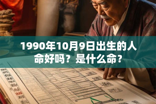 1990年10月9日出生的人命好吗？是什么命？