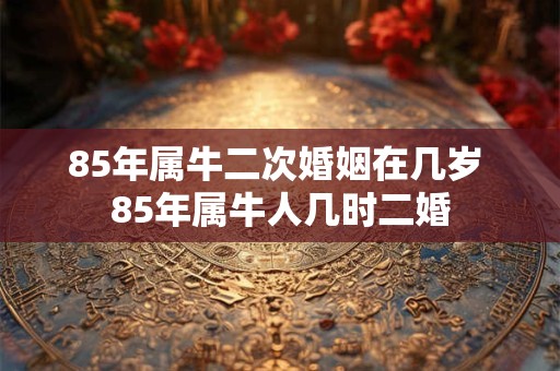 85年属牛二次婚姻在几岁 85年属牛人几时二婚 85年属牛二次婚姻在几岁 85年属牛人几时二婚