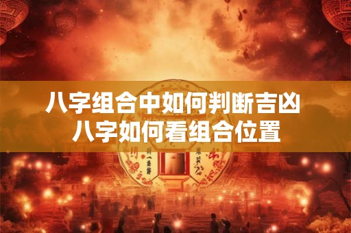 八字组合中如何判断吉凶 八字如何看组合位置