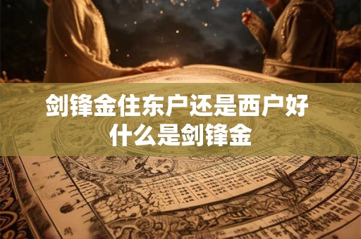 剑锋金住东户还是西户好 什么是剑锋金