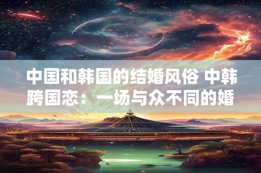 中国和韩国的结婚风俗 中韩跨国恋:一场与众不同的婚礼体验 中国和韩国的结婚风俗 中韩跨国恋:一场与众不同的婚礼体验