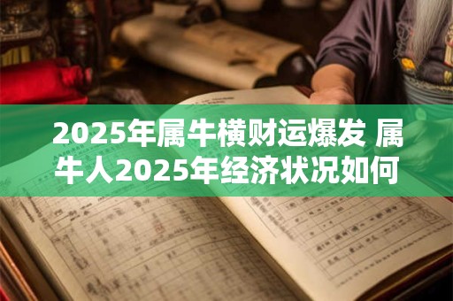 2025年属牛横财运爆发 属牛人2025年经济状况如何