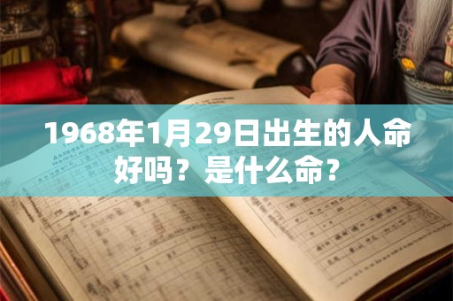 1968年1月29日出生的人命好吗？是什么命？