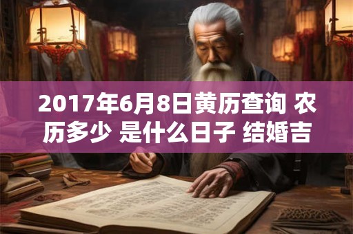 2017年6月8日黄历查询 农历多少 是什么日子 结婚吉时