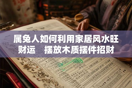 属兔人如何利用家居风水旺财运　摆放木质摆件招财