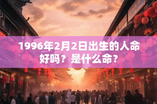 1996年2月2日出生的人命好吗？是什么命？