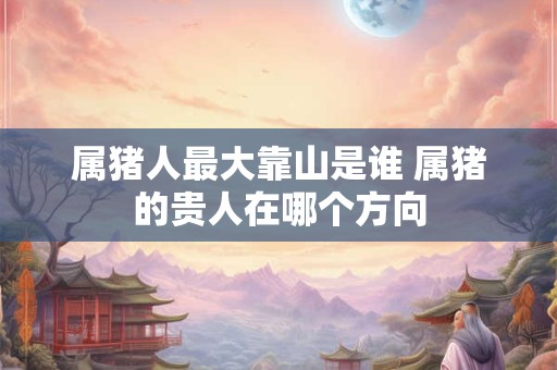 属猪人最大靠山是谁 属猪的贵人在哪个方向