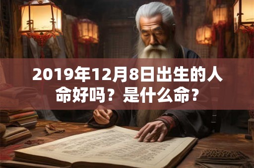 2019年12月8日出生的人命好吗？是什么命？