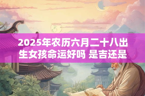 2025年农历六月二十八出生女孩命运好吗 是吉还是凶
