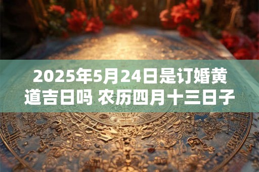 2025年5月24日是订婚黄道吉日吗 农历四月十三日子好吗