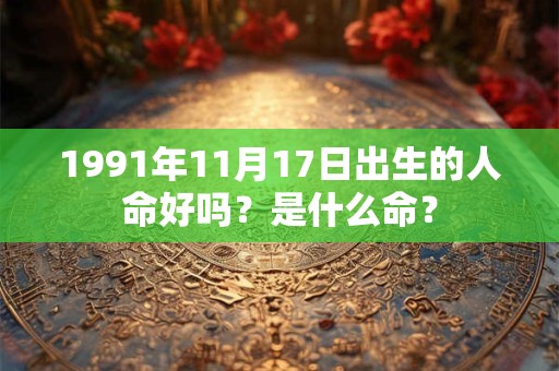 1991年11月17日出生的人命好吗？是什么命？
