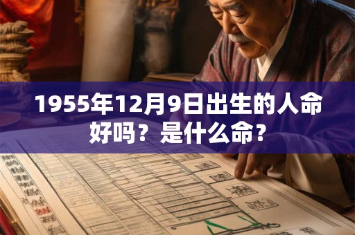 1955年12月9日出生的人命好吗？是什么命？