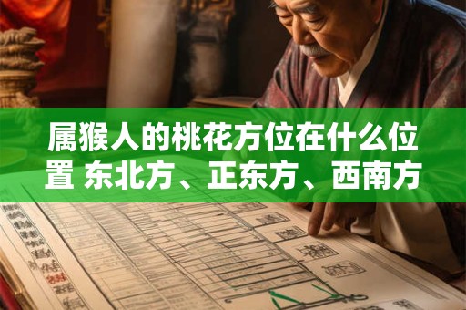 属猴人的桃花方位在什么位置 东北方、正东方、西南方
