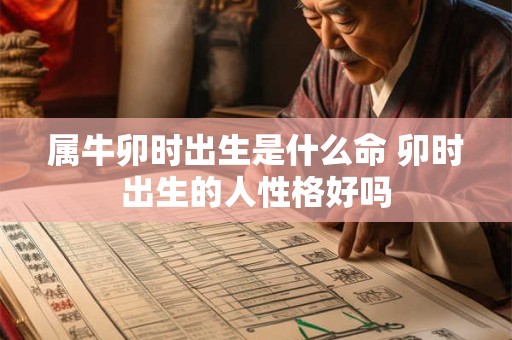 属牛卯时出生是什么命 卯时出生的人性格好吗