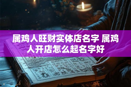 属鸡人旺财实体店名字 属鸡人开店怎么起名字好