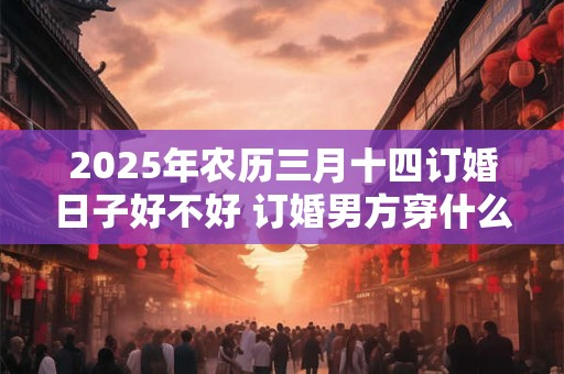 2025年农历三月十四订婚日子好不好 订婚男方穿什么好